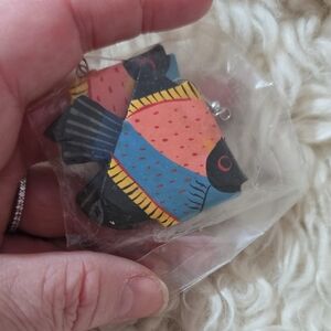 Vibrant Fish-Shaped Earrings